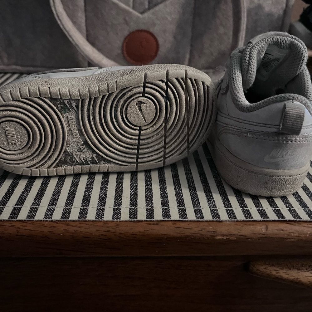 Nike Gray Sneakers with Hypnotic Sole Design
